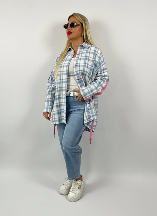 Oversize Bluse Karo