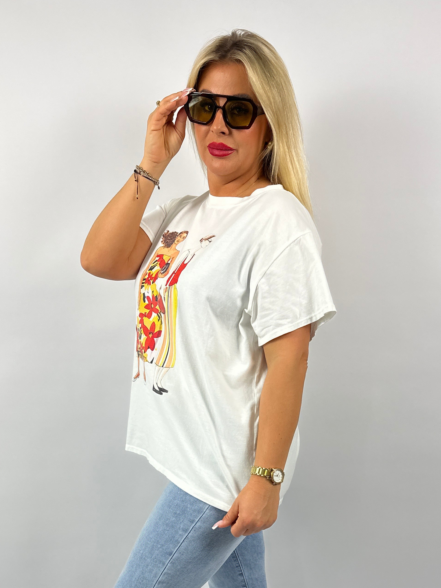 T-Shirt mit Fashion Print
