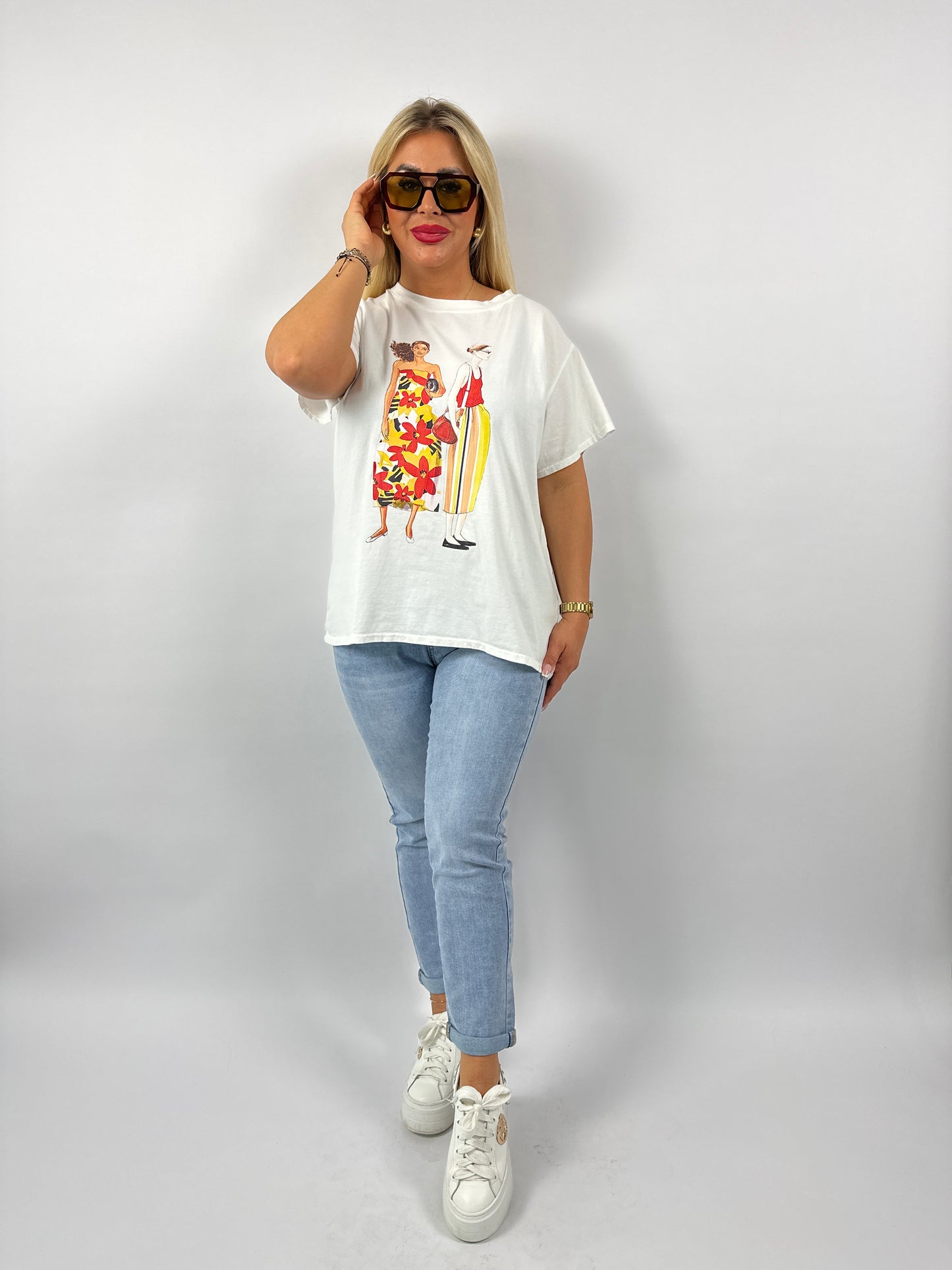T-Shirt mit Fashion Print