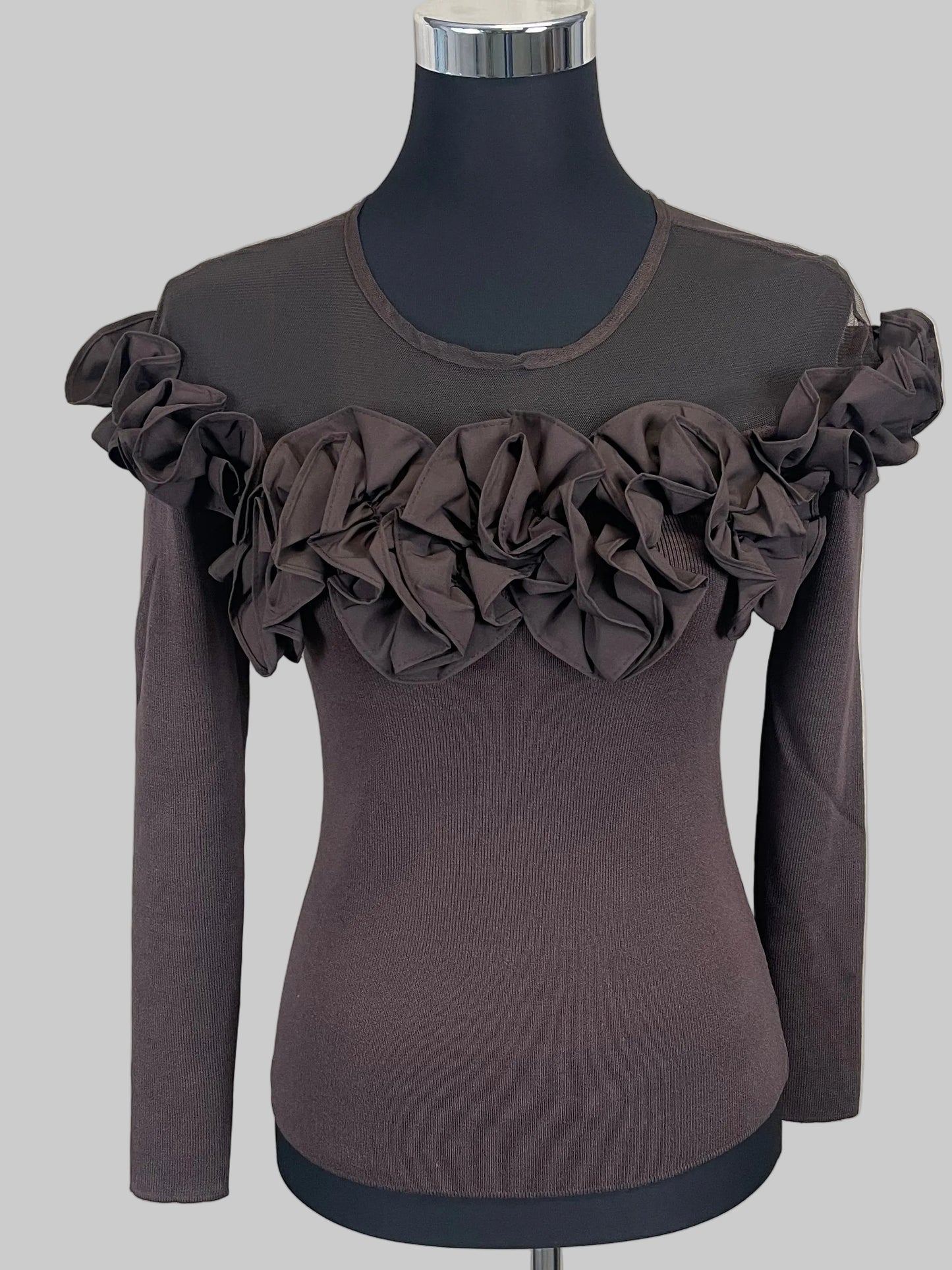Bluse mit Volant