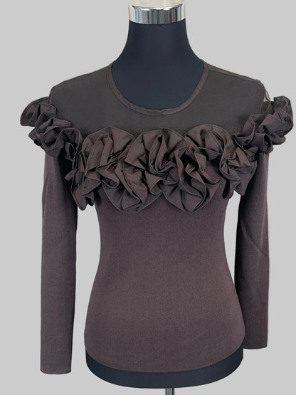 Bluse mit Volant