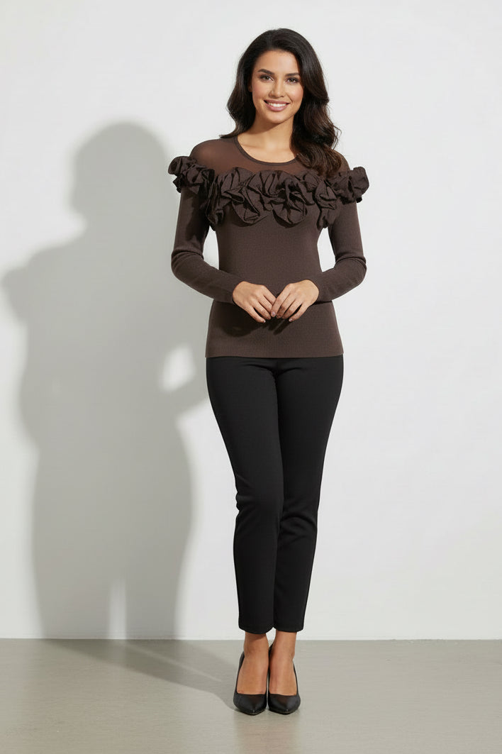Bluse mit Volant