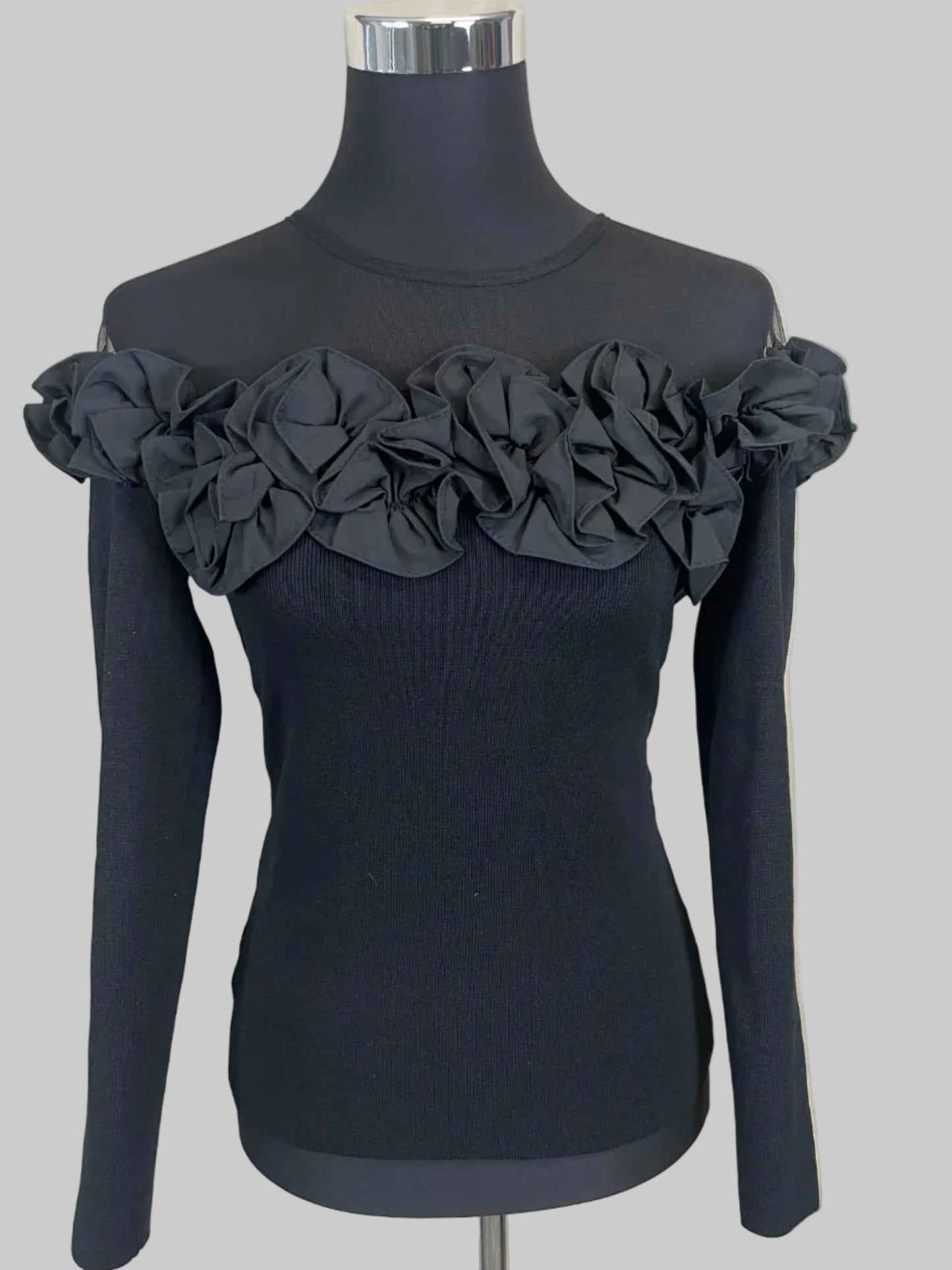 Bluse mit Volant