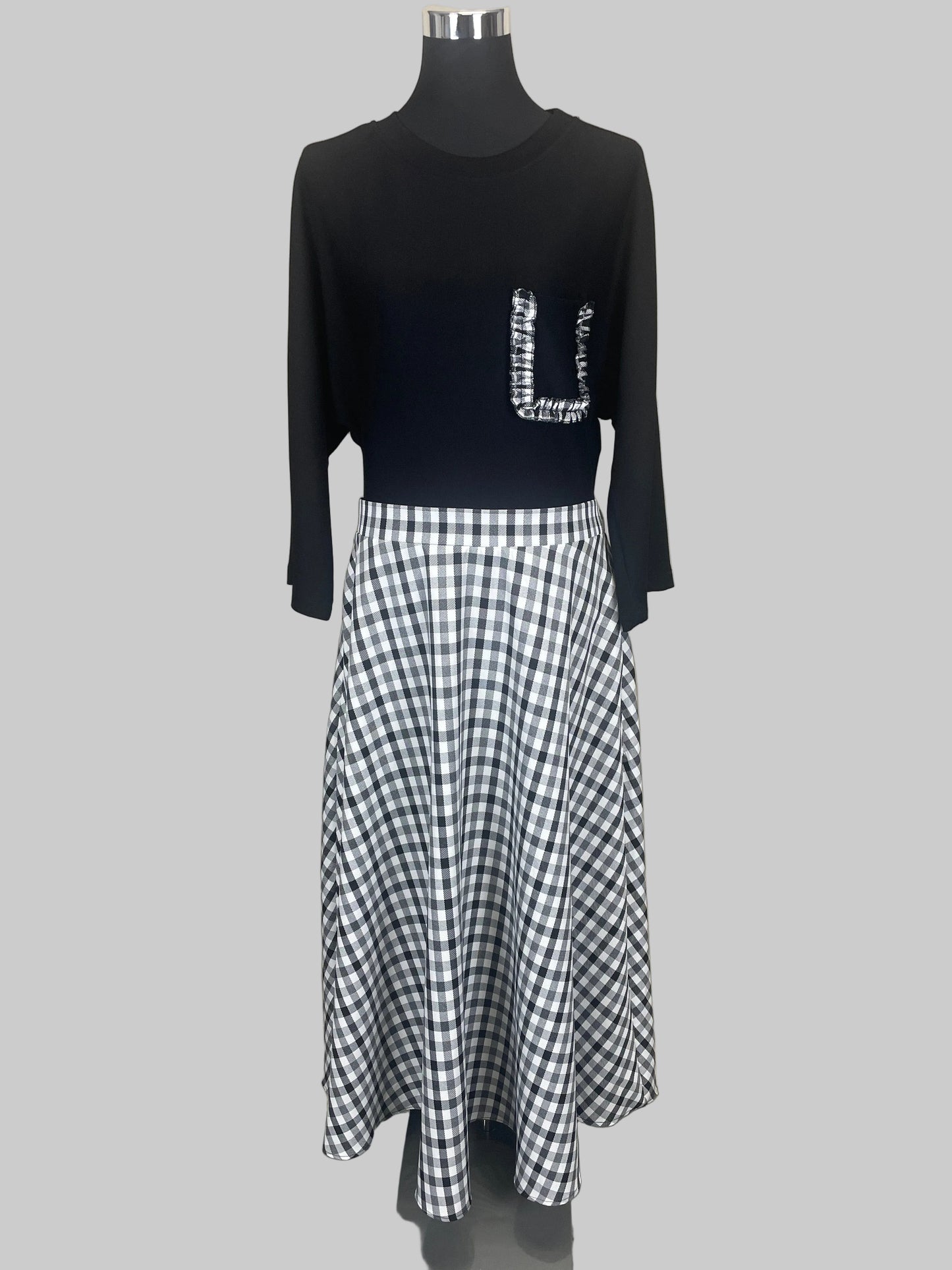 Kleid mit Vichy-Rock