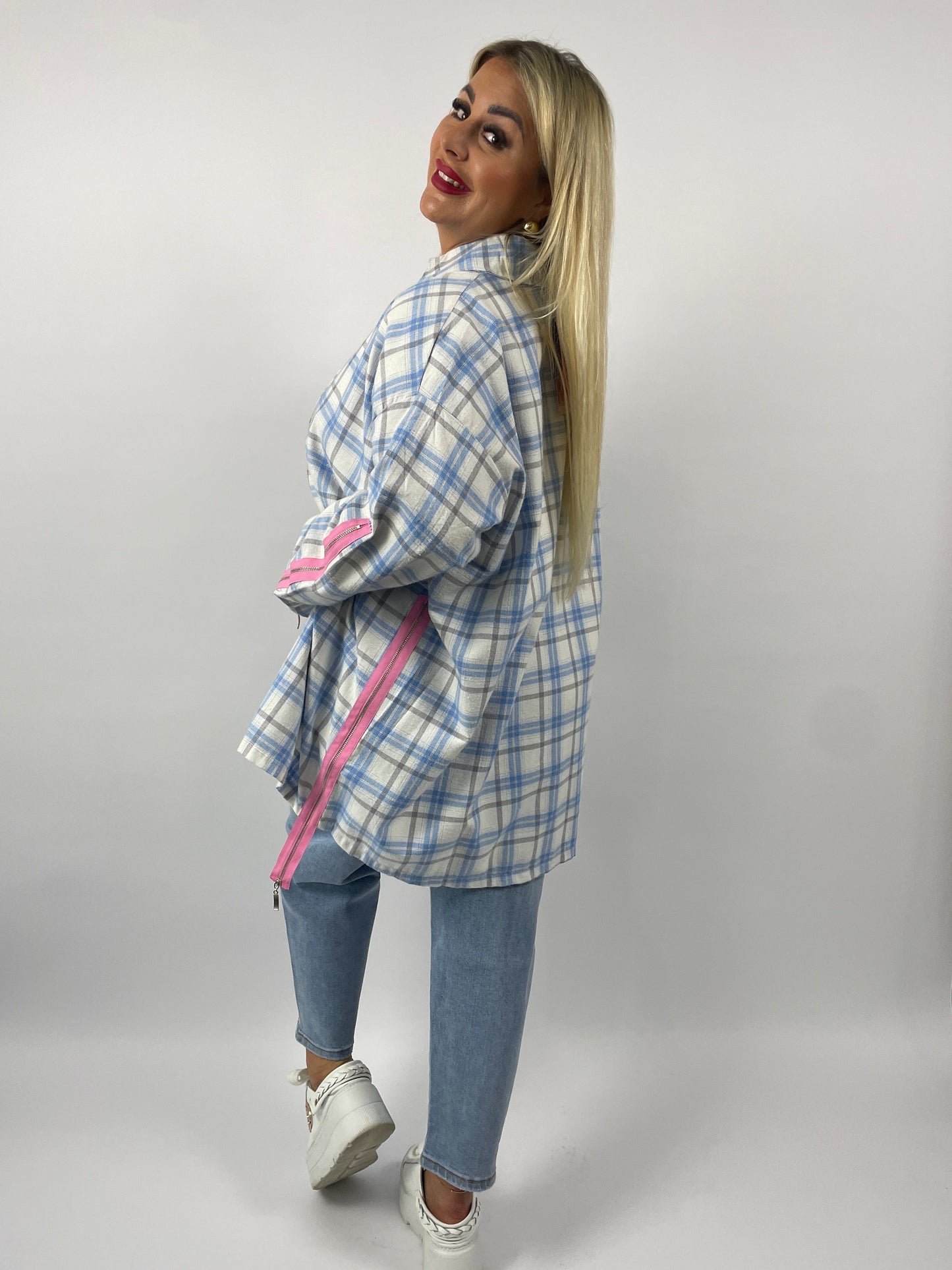 Oversize Bluse Karo