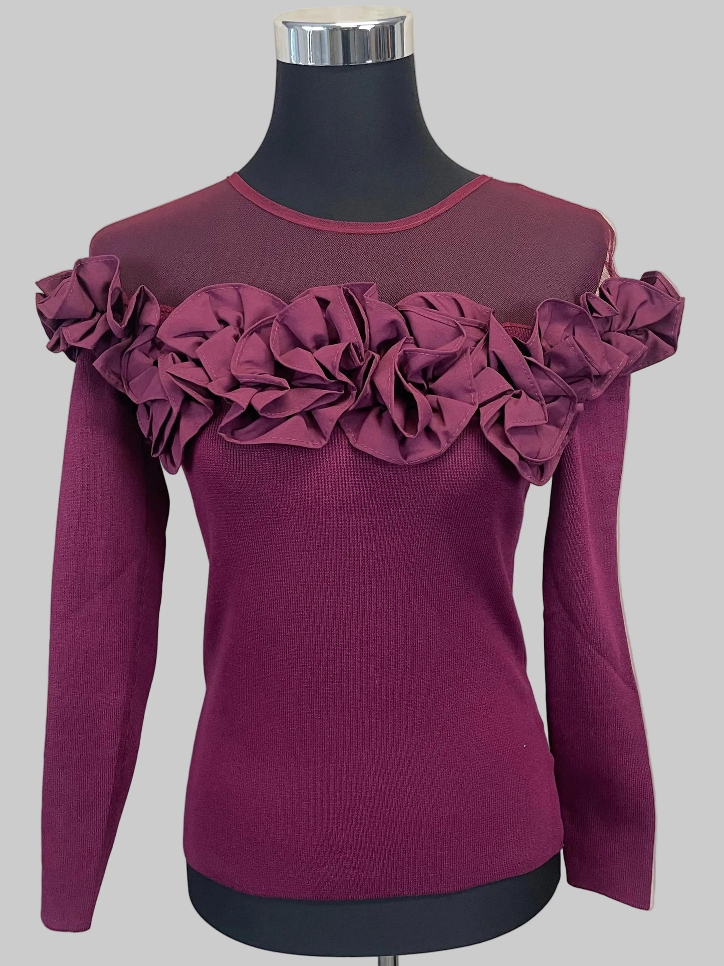 Bluse mit Volant