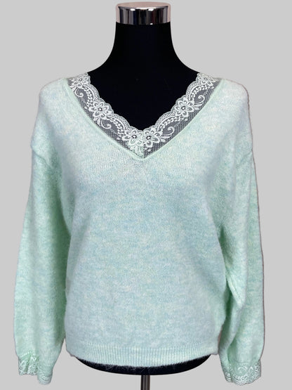 Pullover Spitze