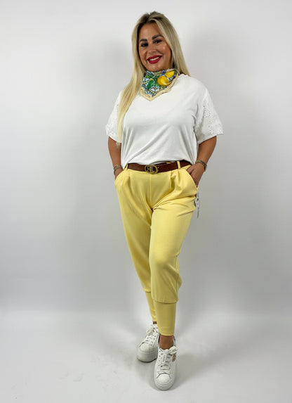 Jogger Hose mit Gürtel
