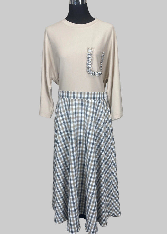 Kleid mit Vichy-Rock