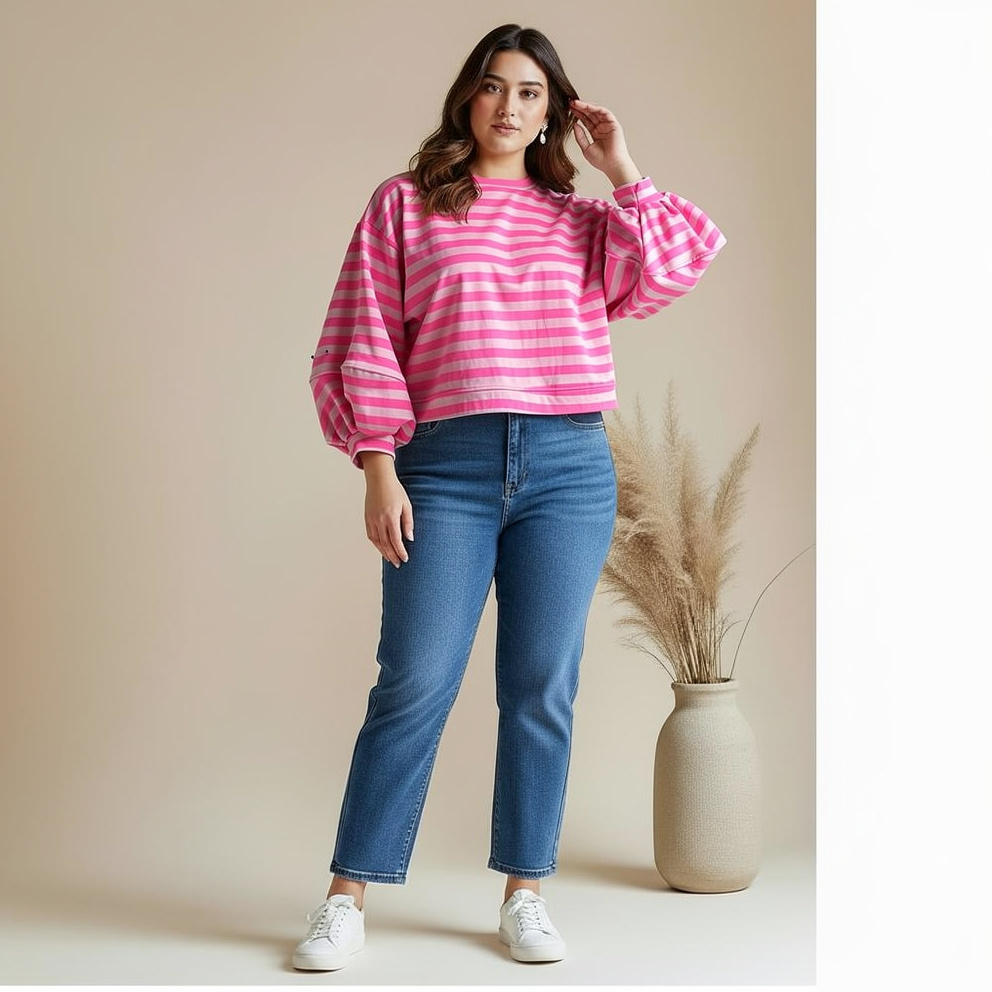 Streifen Sweatshirt